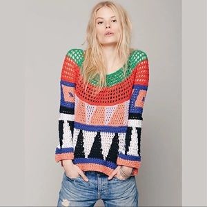 Free people gorgeous multicolor sweater